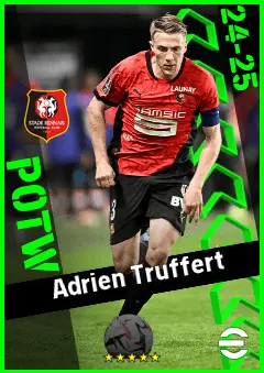 Adrien Truffert eFootball 2026 player card, 93 OVR LMF