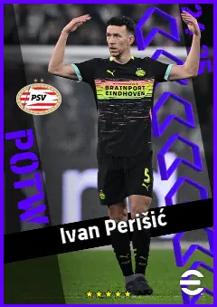 Ivan Perišić eFootball 2026 player card, 93 OVR RWF