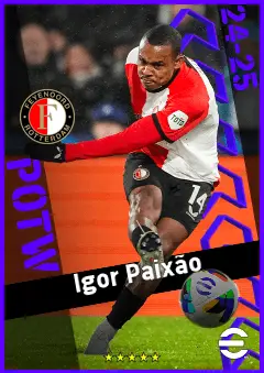 Igor Paixão eFootball 2026 player card, 93 OVR LMF