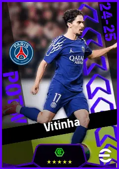 Vitinha eFootball 2026 player card, 95 OVR CMF