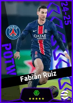 Fabián Ruiz eFootball 2026 player card, 94 OVR CMF