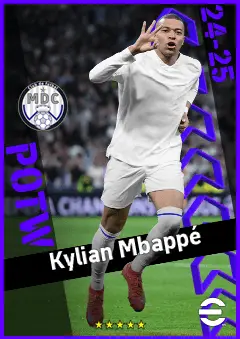 Kylian Mbappé eFootball 2026 player card, 97 OVR CF