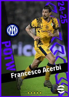 Francesco Acerbi eFootball 2026 player card, 93 OVR CB