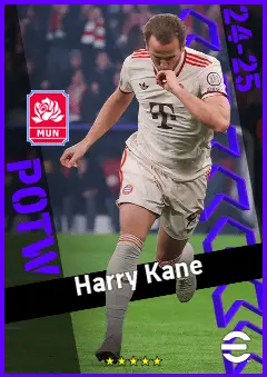 Harry Kane eFootball 2026 player card, 96 OVR CF