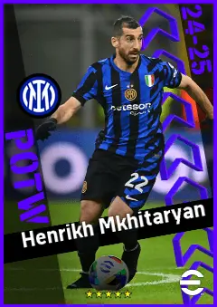 Henrikh Mkhitaryan eFootball 2026 player card, 93 OVR CMF