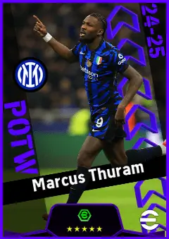Marcus Thuram eFootball 2026 player card, 95 OVR CF