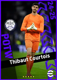 Thibaut Courtois eFootball 2026 player card, 95 OVR GK