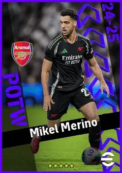 Mikel Merino eFootball 2026 player card, 94 OVR CF
