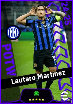 Lautaro Martínez eFootball 2026 player card, 95 OVR CF
