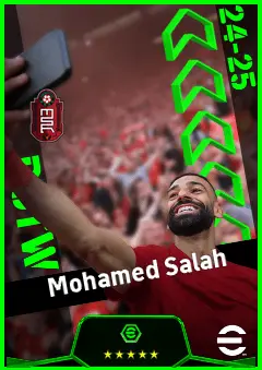 Mohamed Salah eFootball 2026 player card, 96 OVR RWF