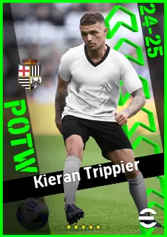 Kieran Trippier eFootball 2026 player card, 93 OVR RB
