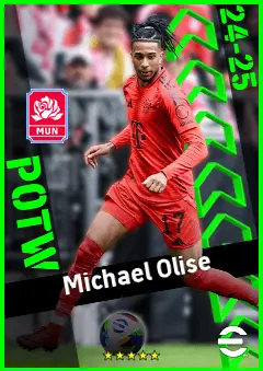 Michael Olise eFootball 2026 player card, 95 OVR AMF
