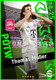 Thomas Müller eFootball 2026 player card, 94 OVR AMF