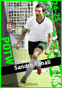 Sandro Tonali eFootball 2026 player card, 95 OVR DMF