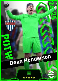 Dean Henderson eFootball 2026 player card, 93 OVR GK