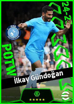 İlkay Gündoğan eFootball 2026 player card, 94 OVR AMF