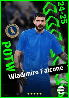 Wladimiro Falcone eFootball 2026 player card, 93 OVR GK