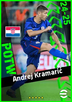 Andrej Kramarić eFootball 2026 player card, 93 OVR AMF