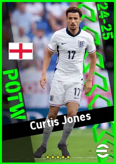 Curtis Jones eFootball 2026 player card, 93 OVR RB