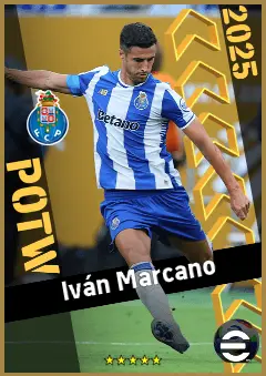 Iván Marcano eFootball 2026 player card, 92 OVR CB