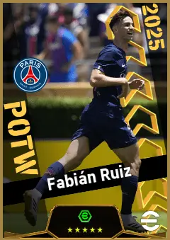 Fabián Ruiz eFootball 2026 player card, 94 OVR CMF