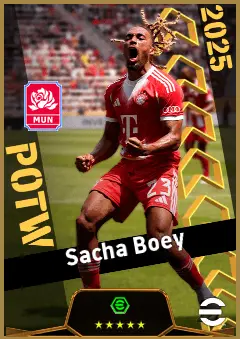 Sacha Boey eFootball 2026 player card, 93 OVR RB