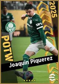 Joaquín Piquerez eFootball 2026 player card, 92 OVR LMF