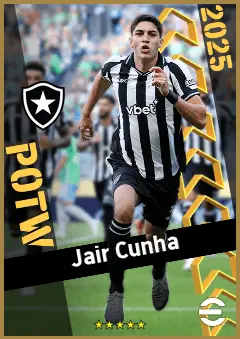 Jair Cunha eFootball 2026 player card, 91 OVR CB