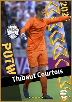 Thibaut Courtois eFootball 2026 player card, 96 OVR GK
