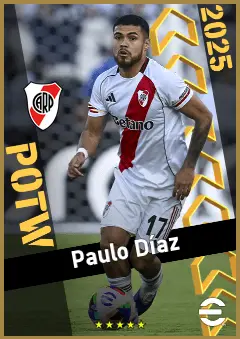 Paulo Díaz eFootball 2026 player card, 93 OVR CB
