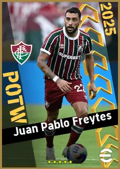 Juan Pablo Freytes eFootball 2026 player card, 91 OVR CB
