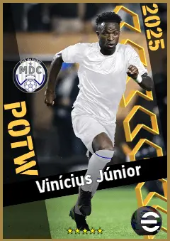 Vinícius Júnior eFootball 2026 player card, 97 OVR CF