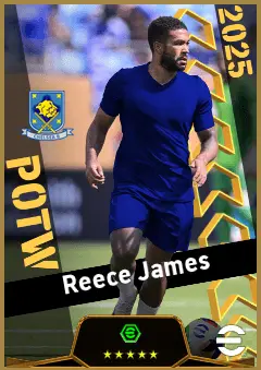 Reece James eFootball 2026 player card, 94 OVR RB