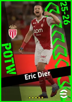 Eric Dier eFootball 2026 player card, 93 OVR CB