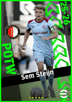 Sem Steijn eFootball 2026 player card, 92 OVR AMF