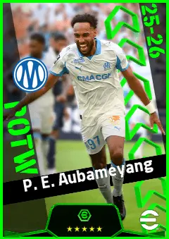 P. E. Aubameyang eFootball 2026 player card, 93 OVR CF