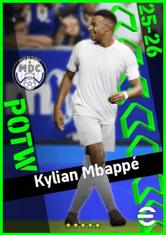 Kylian Mbappé eFootball 2026 player card, 97 OVR CF