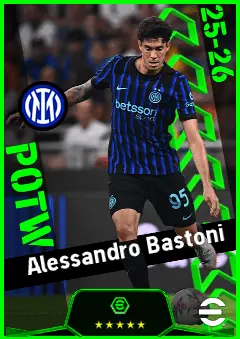 Alessandro Bastoni eFootball 2026 player card, 94 OVR CB