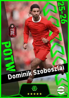 Dominik Szoboszlai eFootball 2026 player card, 95 OVR RB