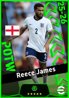 Reece James eFootball 2026 player card, 94 OVR RB