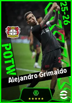 Alejandro Grimaldo eFootball 2026 player card, 94 OVR LB