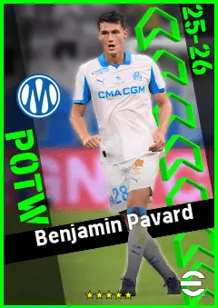 Benjamin Pavard eFootball 2026 player card, 94 OVR CB