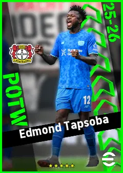 Edmond Tapsoba eFootball 2026 player card, 94 OVR CB