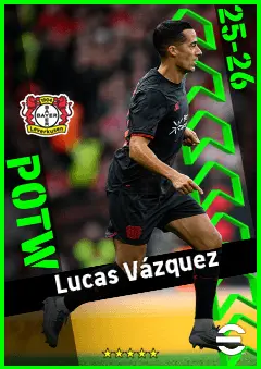 Lucas Vázquez eFootball 2026 player card, 93 OVR RB