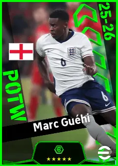 Marc Guéhi eFootball 2026 player card, 94 OVR CB