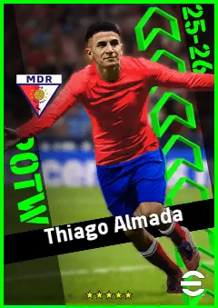 Thiago Almada eFootball 2026 player card, 94 OVR LMF