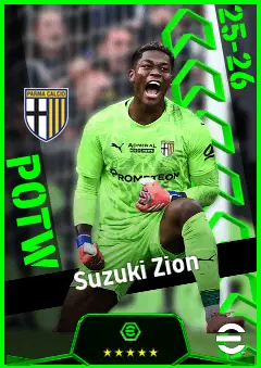 Suzuki Zion eFootball 2026 player card, 93 OVR GK