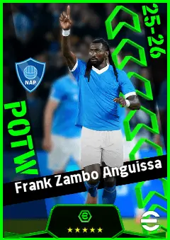 Frank Zambo Anguissa eFootball 2026 player card, 93 OVR CMF