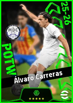 Álvaro Carreras eFootball 2026 player card, 94 OVR LB