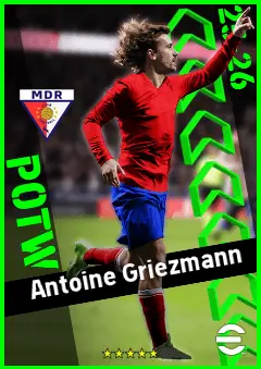 Antoine Griezmann eFootball 2026 player card, 96 OVR CF